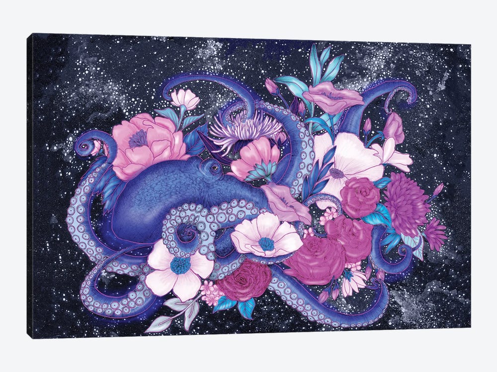 Magic Ocean The Octopus by Ella Mazur 1-piece Canvas Print
