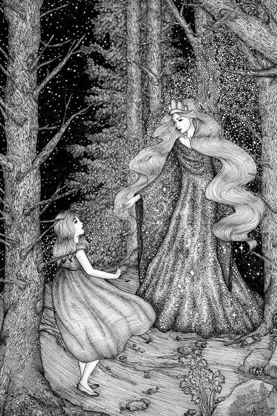 The Star Visitor by Ella Mazur framed wall art