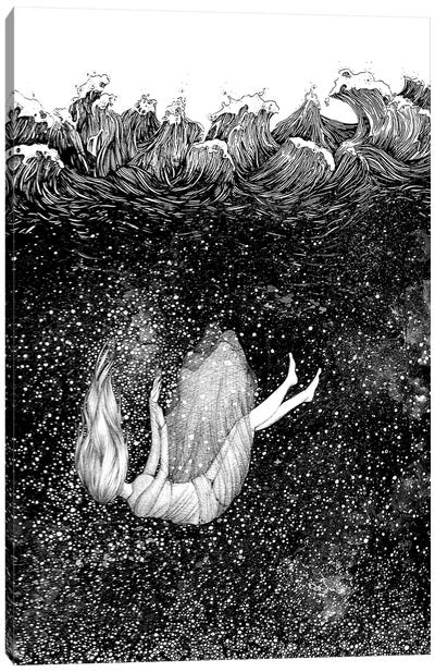The Stars Beneath The Waves Canvas Art Print - Ella Mazur