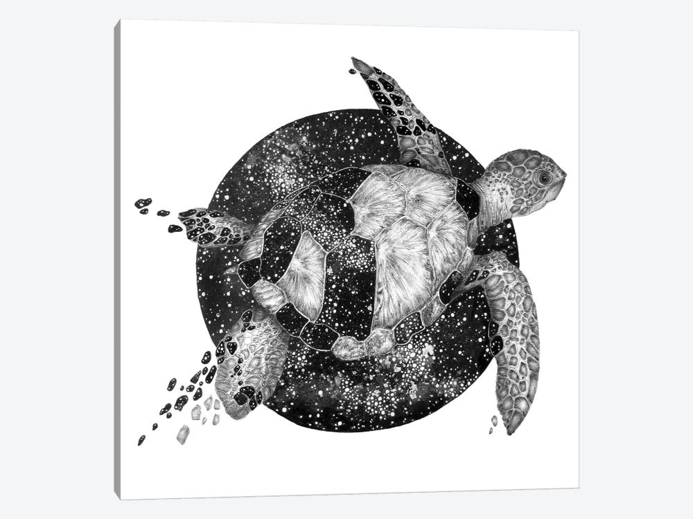 Cosmic Turtle by Ella Mazur 1-piece Art Print
