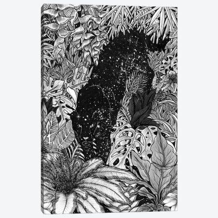 The Jungle At Night Canvas Print #EMZ55} by Ella Mazur Canvas Wall Art