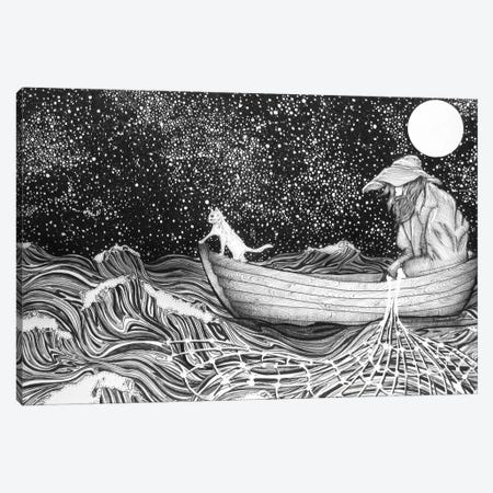 The Fisherman's Companion Canvas Print #EMZ65} by Ella Mazur Art Print