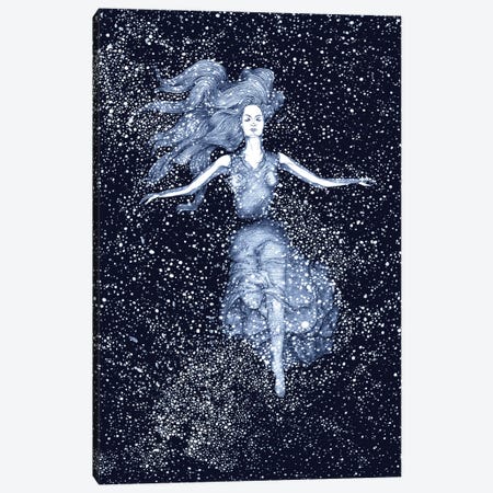 Starlight Swimmer Canvas Print #EMZ67} by Ella Mazur Canvas Art Print