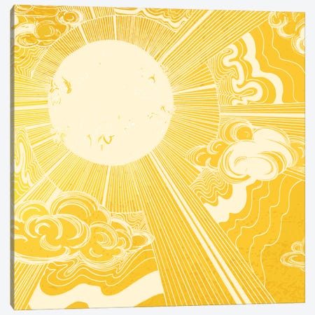 Solar Flare Canvas Print #EMZ68} by Ella Mazur Canvas Artwork