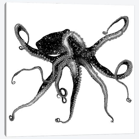 Cosmic Octopus Canvas Print #EMZ70} by Ella Mazur Art Print