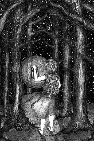 Lost In The Woods by Ella Mazur framed wall art