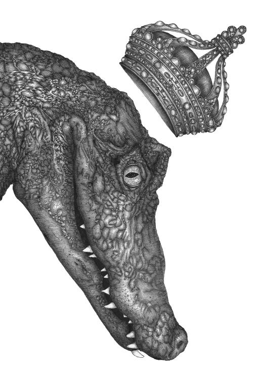 The Alligator King by Ella Mazur wall art