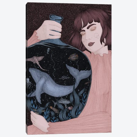 Portable Ocean Colour Version Canvas Print #EMZ8} by Ella Mazur Canvas Print