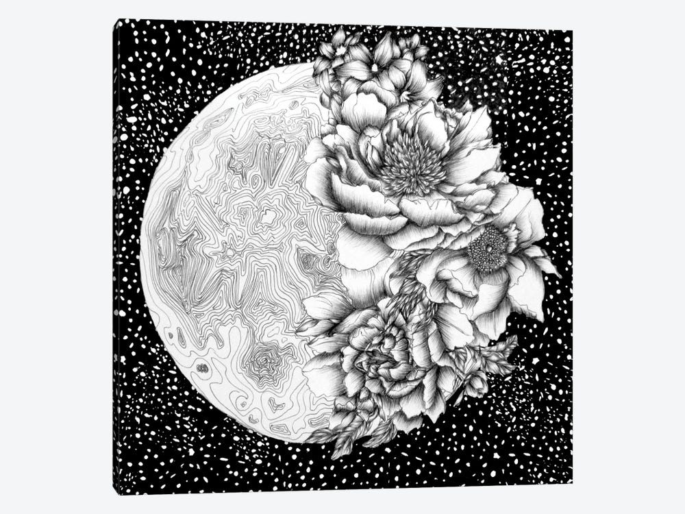 Moon Abloom by Ella Mazur 1-piece Canvas Print