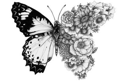 Butterflies and Flowers