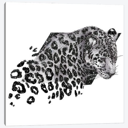 Cosmic Leopard Canvas Print #EMZ98} by Ella Mazur Canvas Art Print