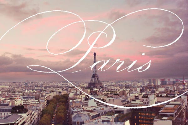 Paris Typography: Paris Views by Emily Navas