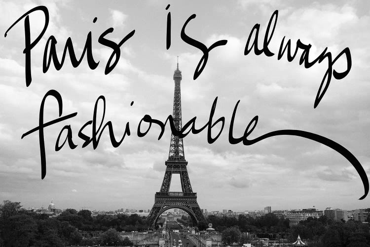 Fashionable Paris by Emily Navas wall art