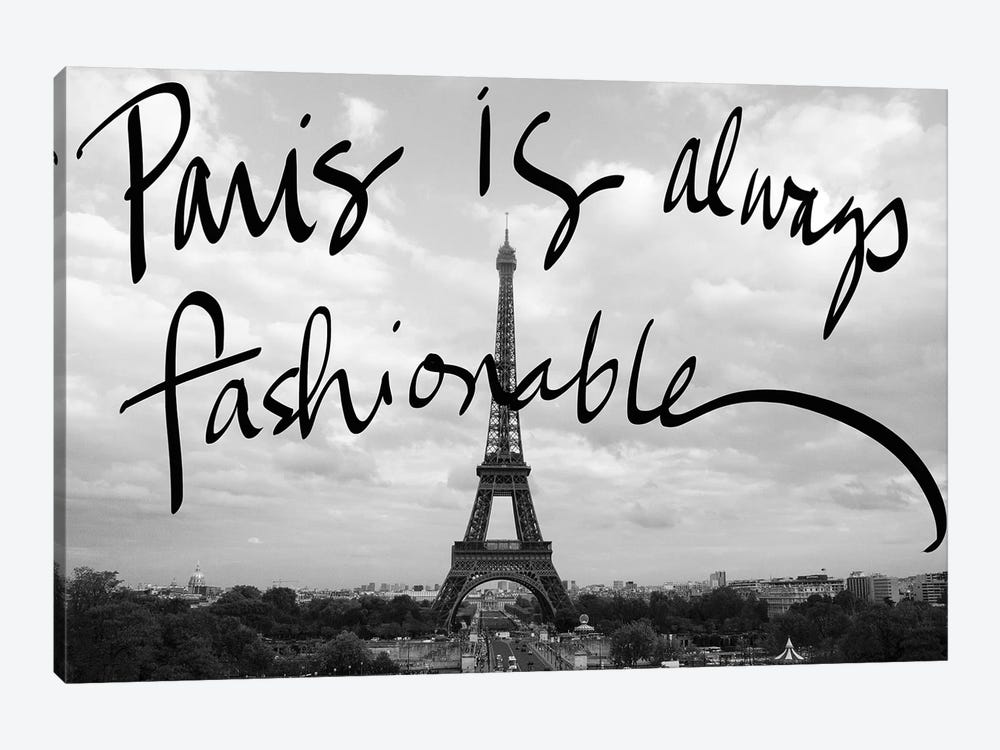 Fashionable Paris by Emily Navas 1-piece Canvas Wall Art