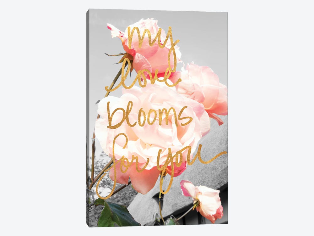 Love Blooms I by Emily Navas 1-piece Canvas Wall Art