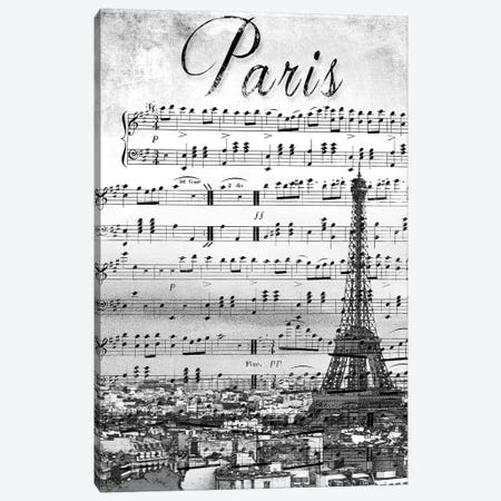 Musical Paris Canvas Print #ENA25} by Emily Navas Canvas Wall Art