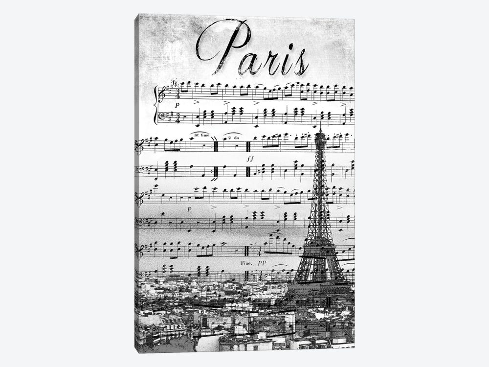 Musical Paris by Emily Navas 1-piece Canvas Print