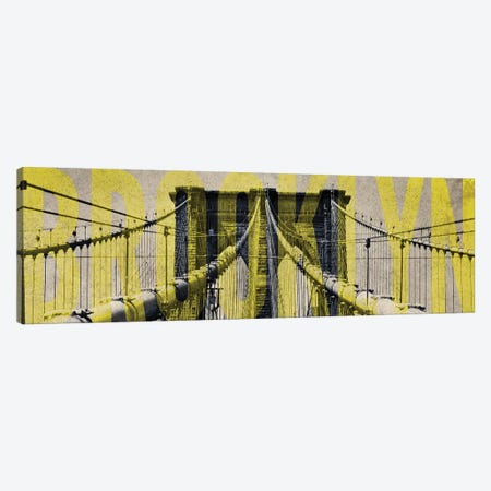 Brooklyn Bridge Type Canvas Print #ENA4} by Emily Navas Canvas Print