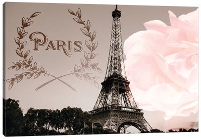 Vintage Paris Canvas Art Print - The Eiffel Tower