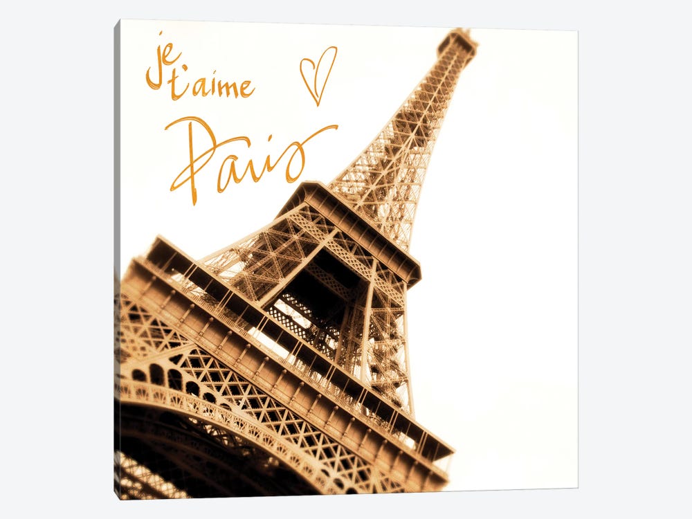 Je, t'aime Paris by Emily Navas 1-piece Art Print