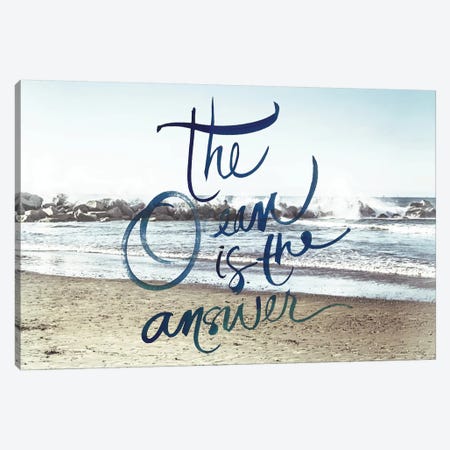 The Ocean Is The Answer Canvas Print #ENA66} by Emily Navas Canvas Wall Art