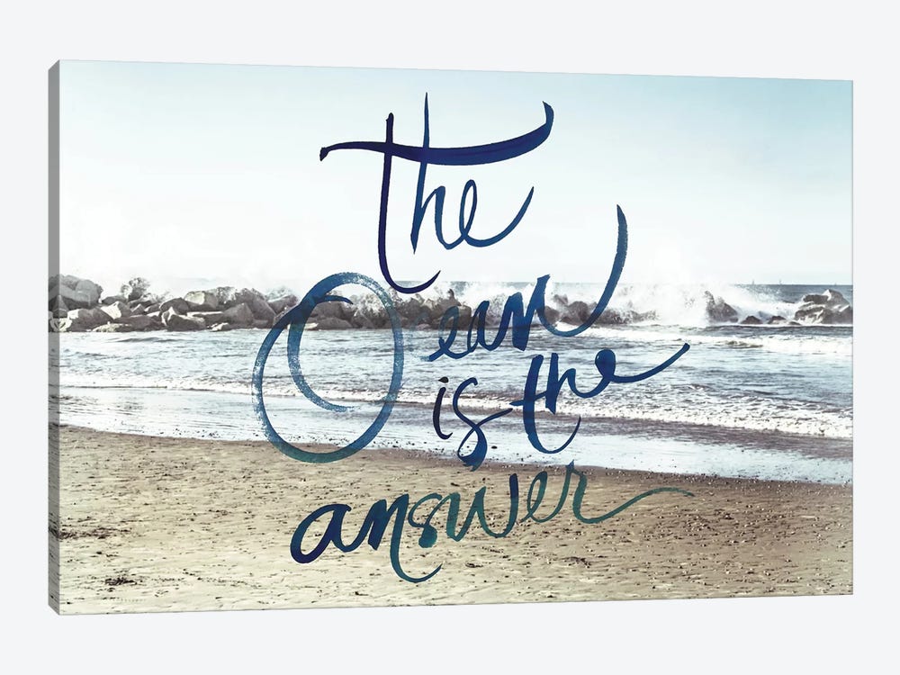 The Ocean Is The Answer by Emily Navas 1-piece Canvas Art