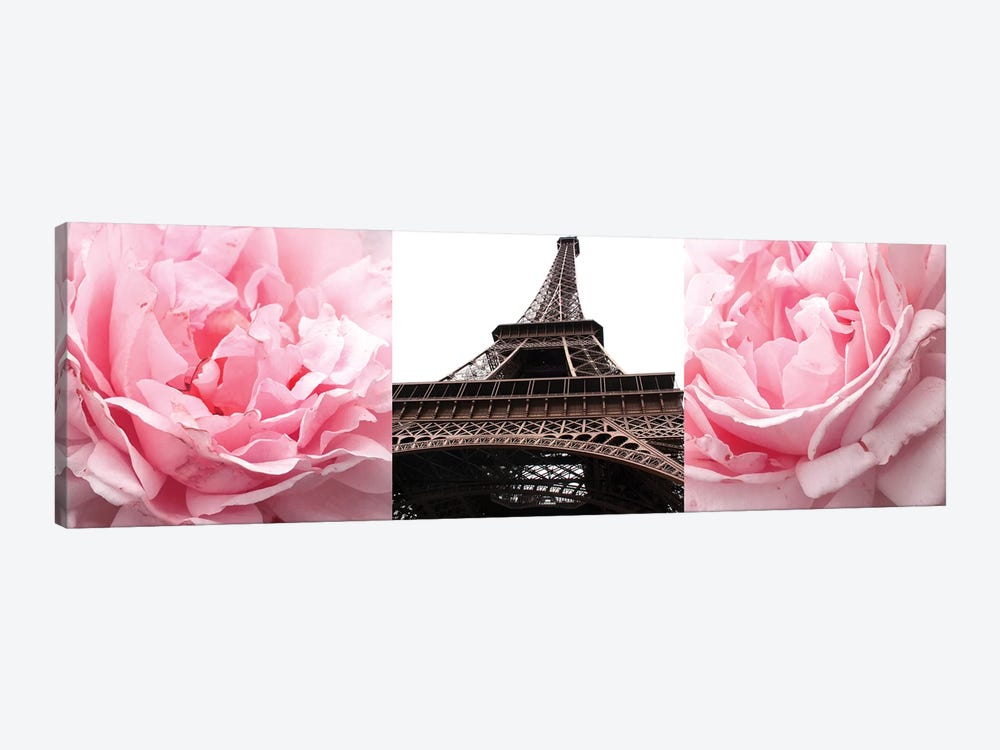 Pink Roses Eiffel Tower by Emily Navas 1-piece Art Print