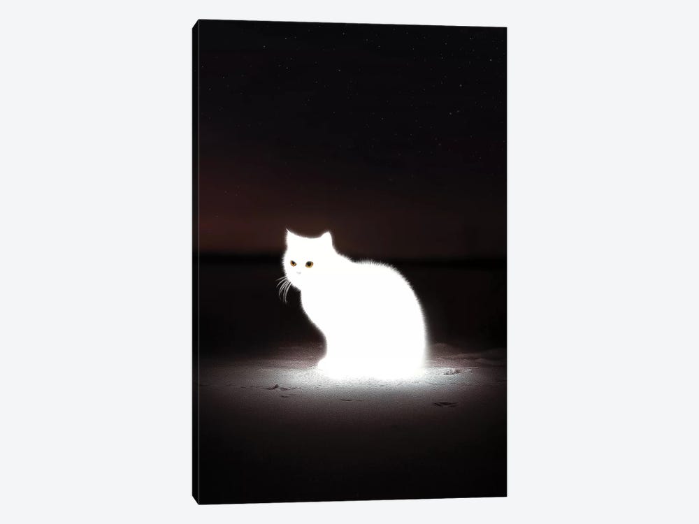 Glowing Cat by en.ps 1-piece Canvas Print