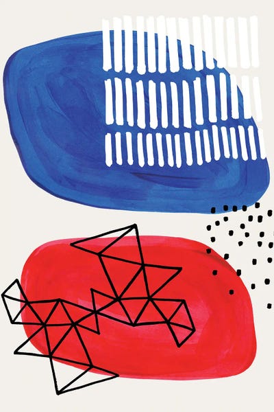 Blue & Red: Red Blue Spaceship by EnShape