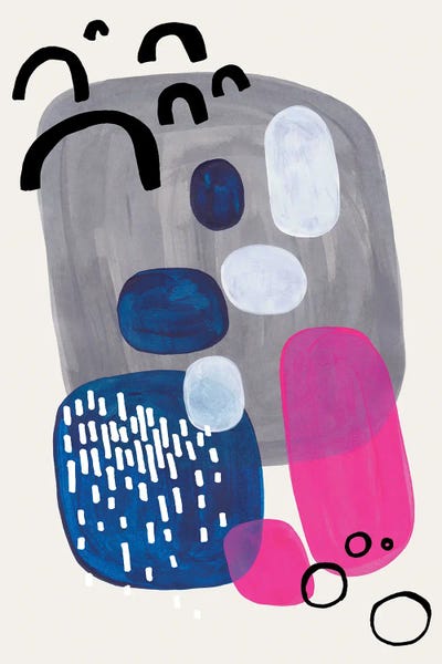 Mid Century Magenta by EnShape canvas print