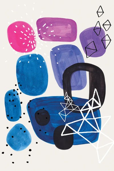 Kids Bathroom: Magenta Navy Party by EnShape