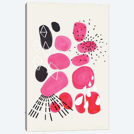 Party Pink Pebbles Canvas Print #ENS136} by EnShape Canvas Print