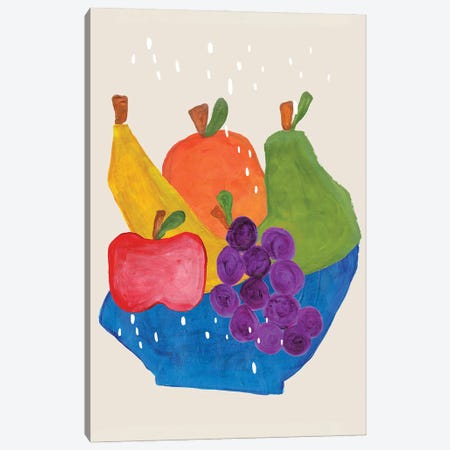 Fruit Bowl Canvas Print #ENS143} by EnShape Art Print