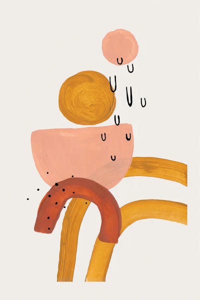 Mid Century Clay by EnShape canvas print