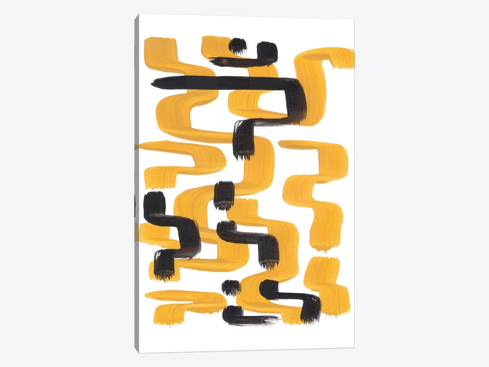 Mustard Wiggle by EnShape 1-piece Art Print