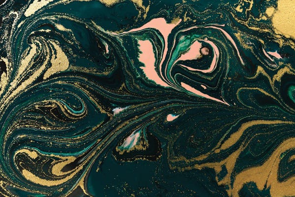 EnShape: Salmon Gold Green Marble by EnShape