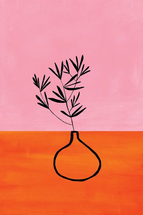 Pink Orange Houseplant