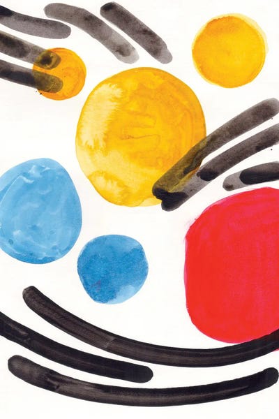 Circular Abstract: Primary Watercolor by EnShape