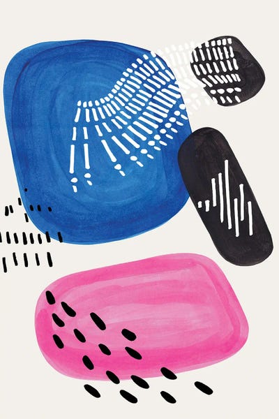 Magenta Blue Party by EnShape canvas print