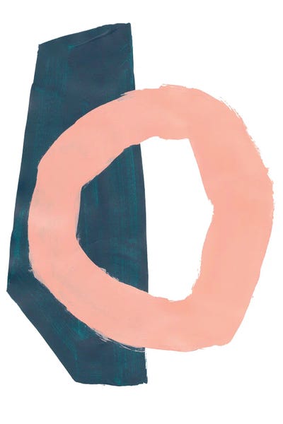 Teal Salmon by EnShape canvas print