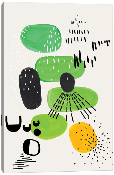 Lime Party Canvas Art Print - EnShape
