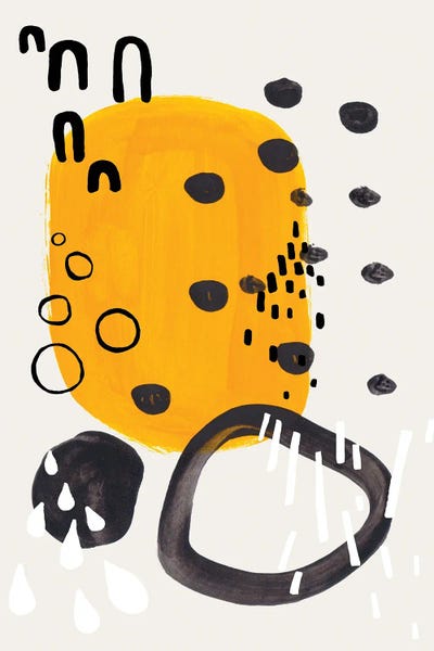 Mustard Ring Party by EnShape canvas print