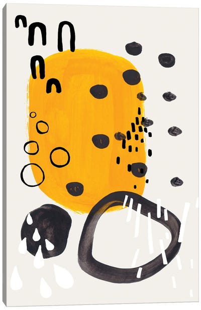 Mustard Ring Party Canvas Art Print - EnShape