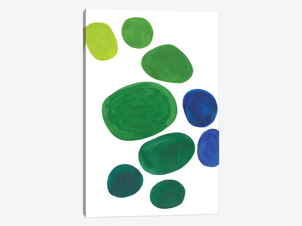 Minimal Pond Pebbles by EnShape 1-piece Canvas Art Print