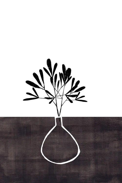 Black Ink Vase by EnShape wall art