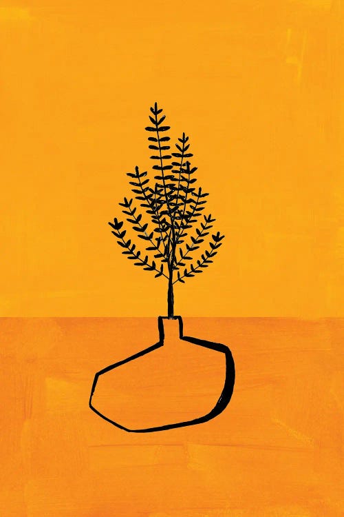 Antique Yellow Vase by EnShape wall art