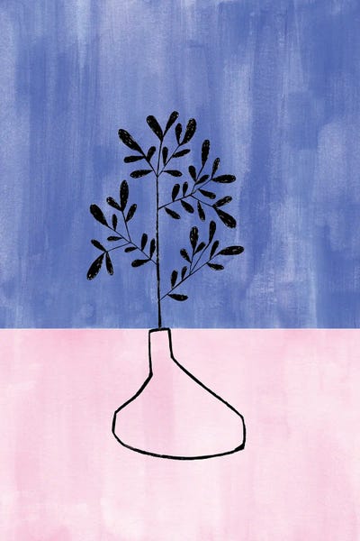 Periwinkle House Plant by EnShape canvas print