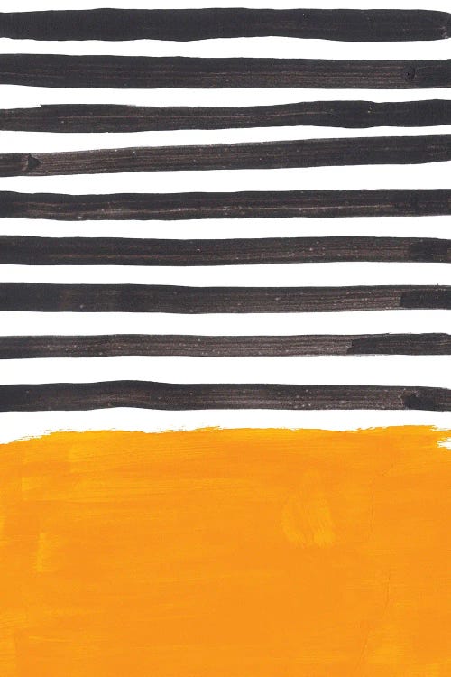 Rothko Remake Yellow Black Stripes
