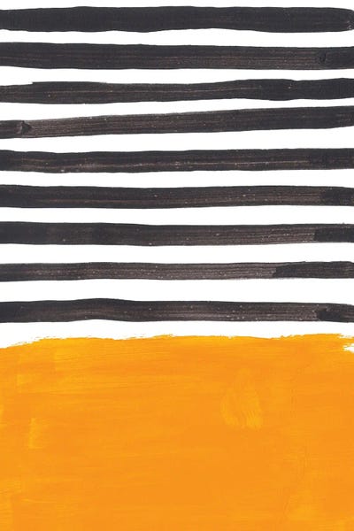 Rothko Remake Yellow Black Stripes