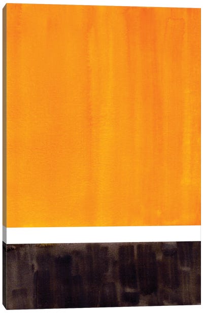 Gold Black Rothko Remake Canvas Art Print